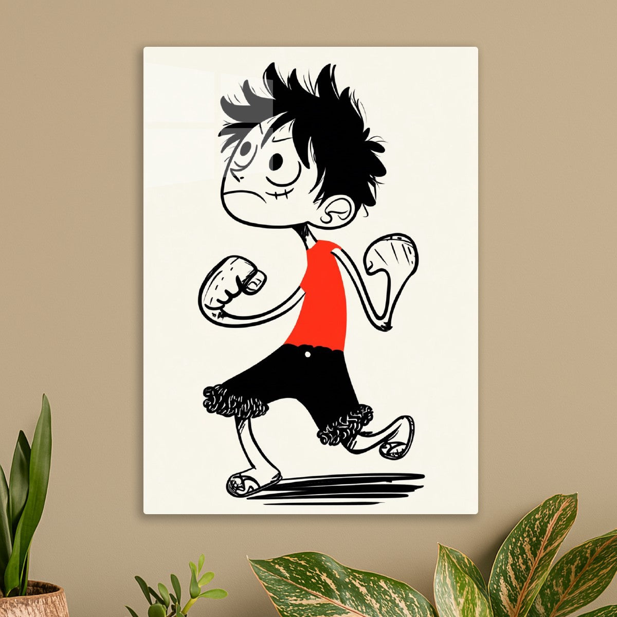 Luffy Caricature, One Piece