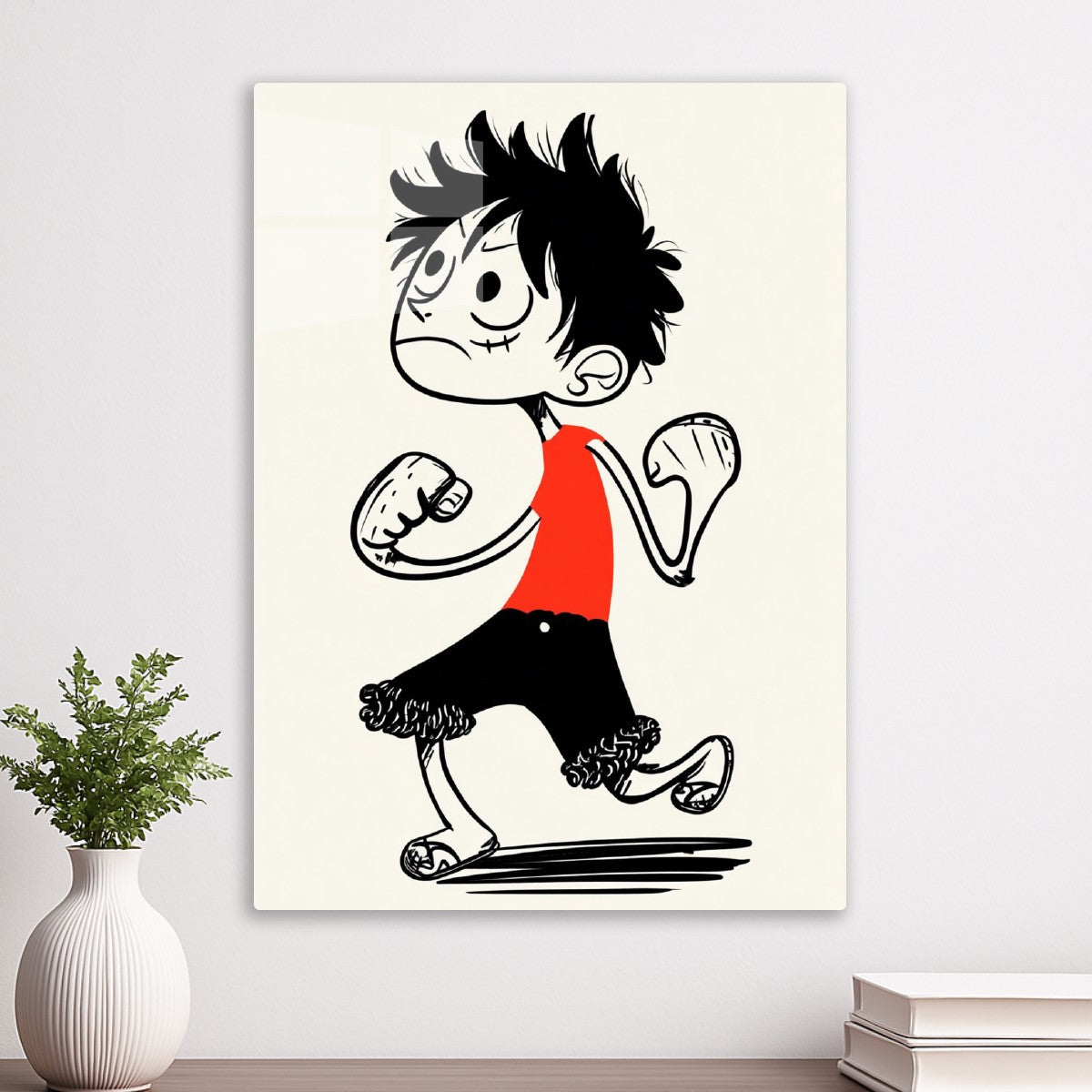 Luffy Caricature, One Piece