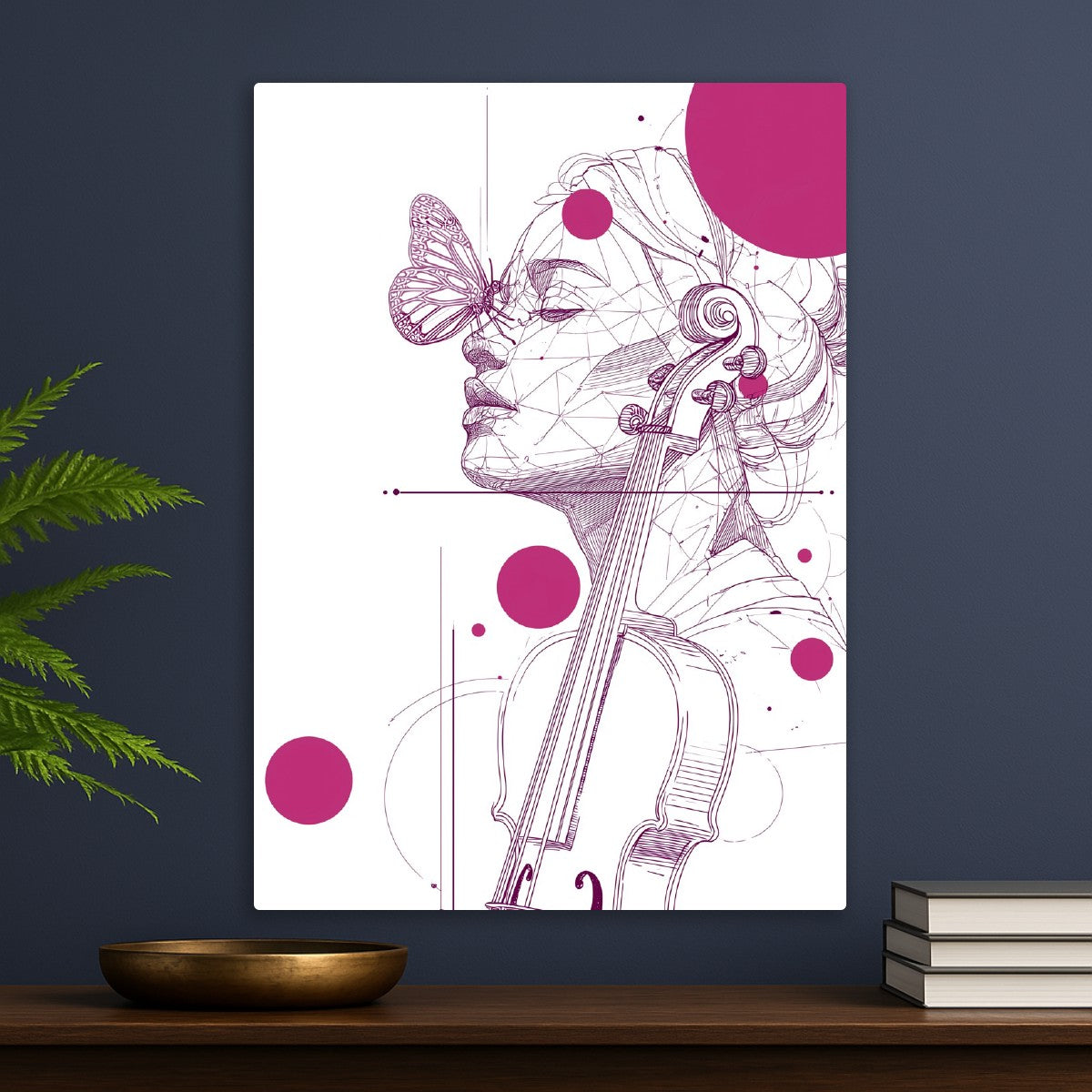 Woman and pink circle shades