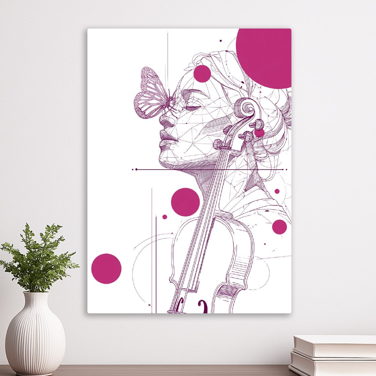 Woman and pink circle shades