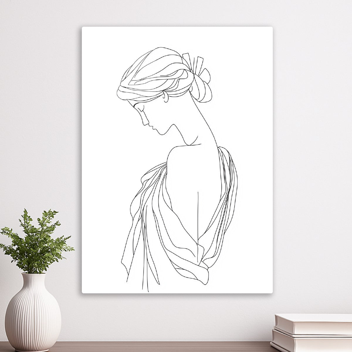 Greek Goddess Line Art
