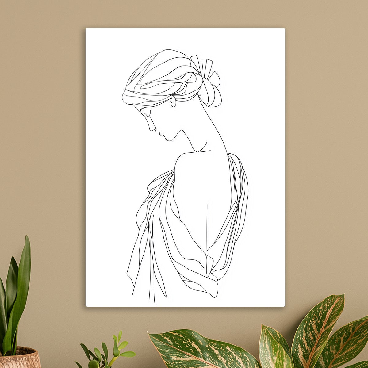 Greek Goddess Line Art