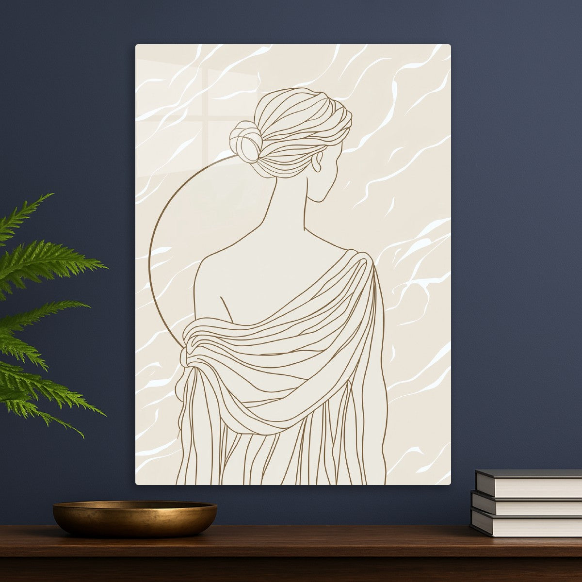 Greek Goddess Line Art