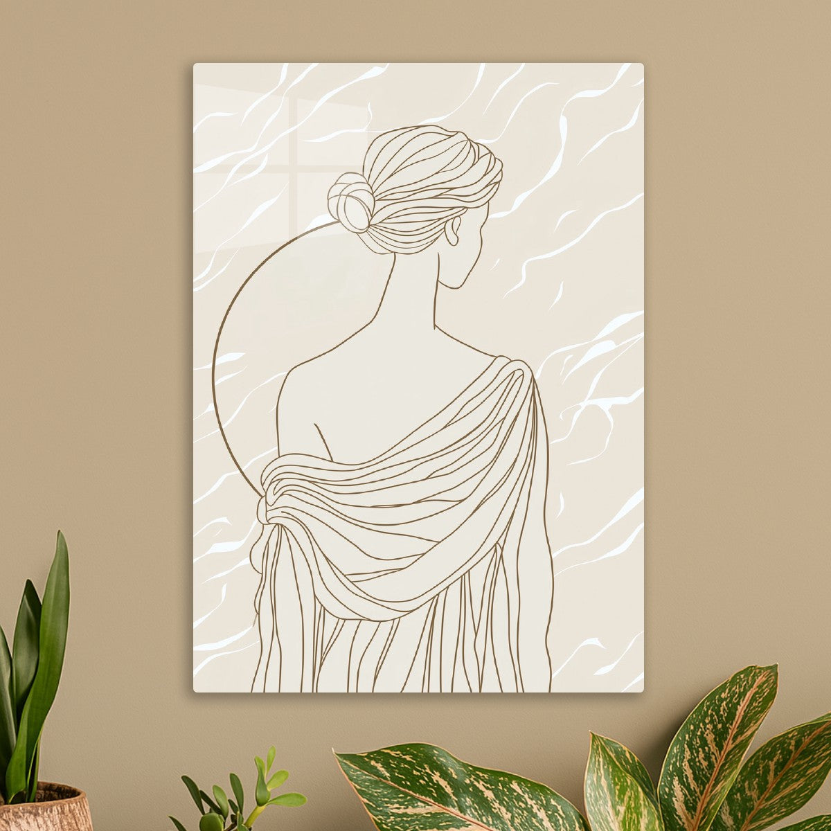 Greek Goddess Line Art