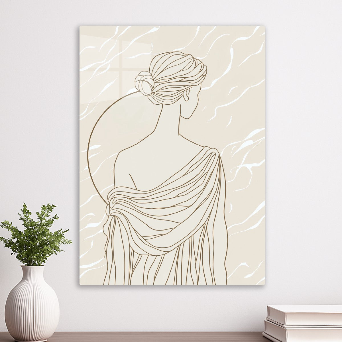 Greek Goddess Line Art