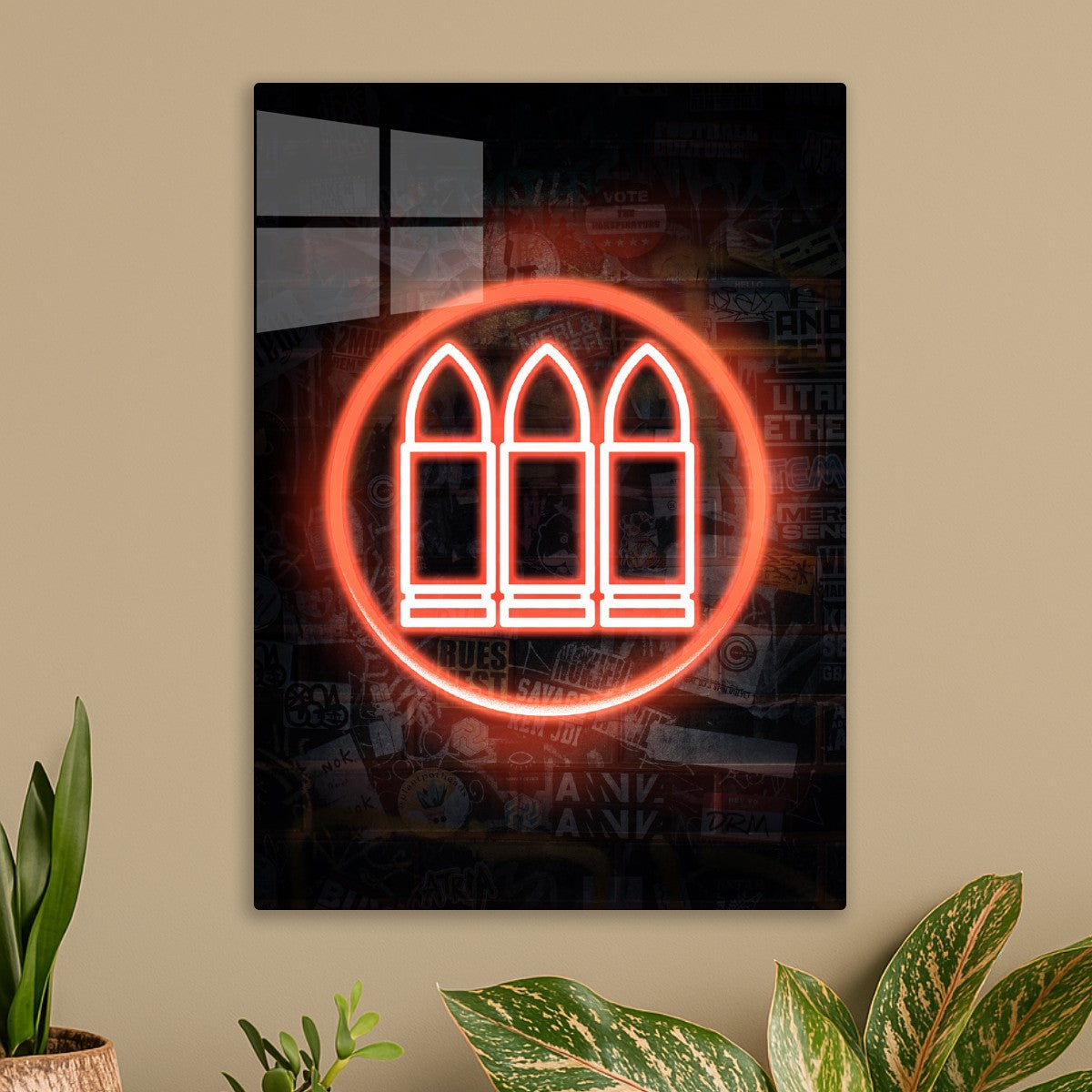 Neon Sign Gamer DPS Bullets