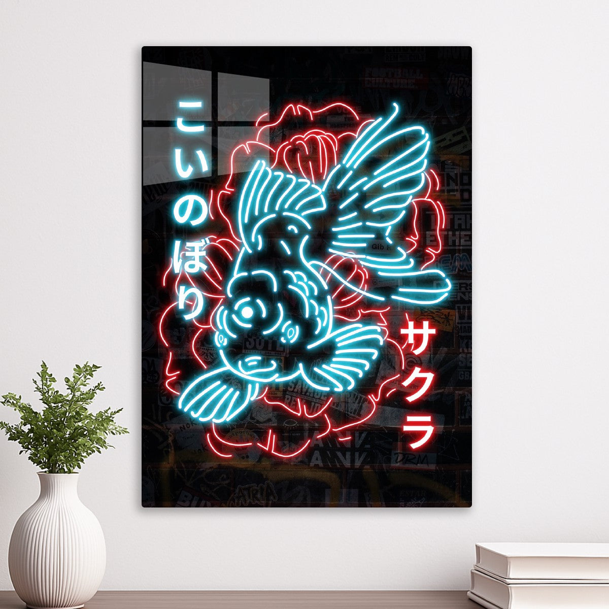 Neon Sign Japanese Koi Fish 