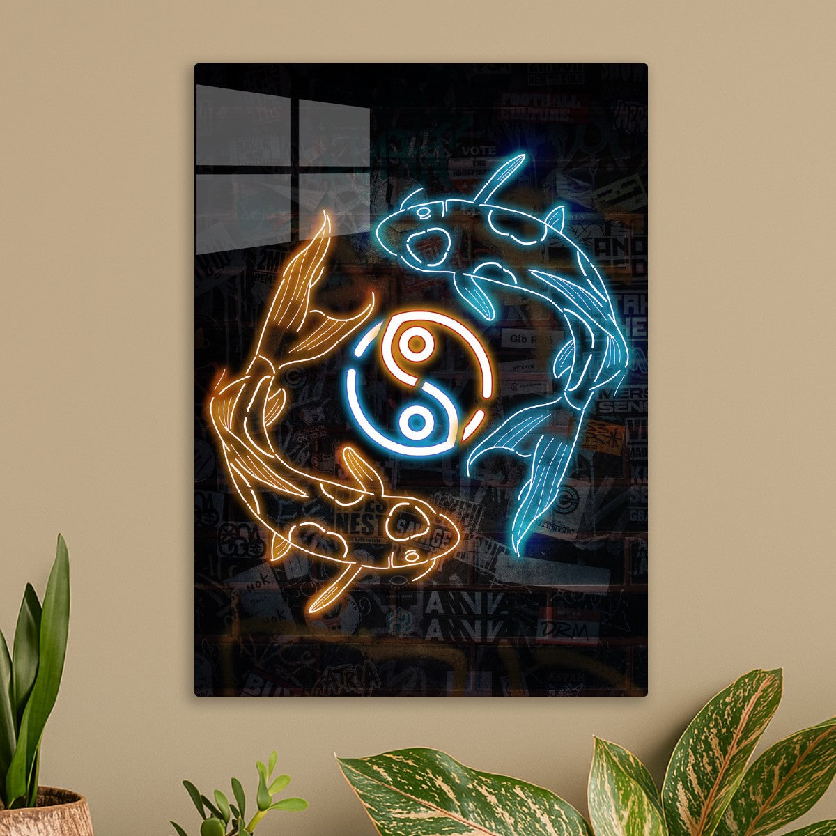 Neon Sign Japanese Koi Fish 