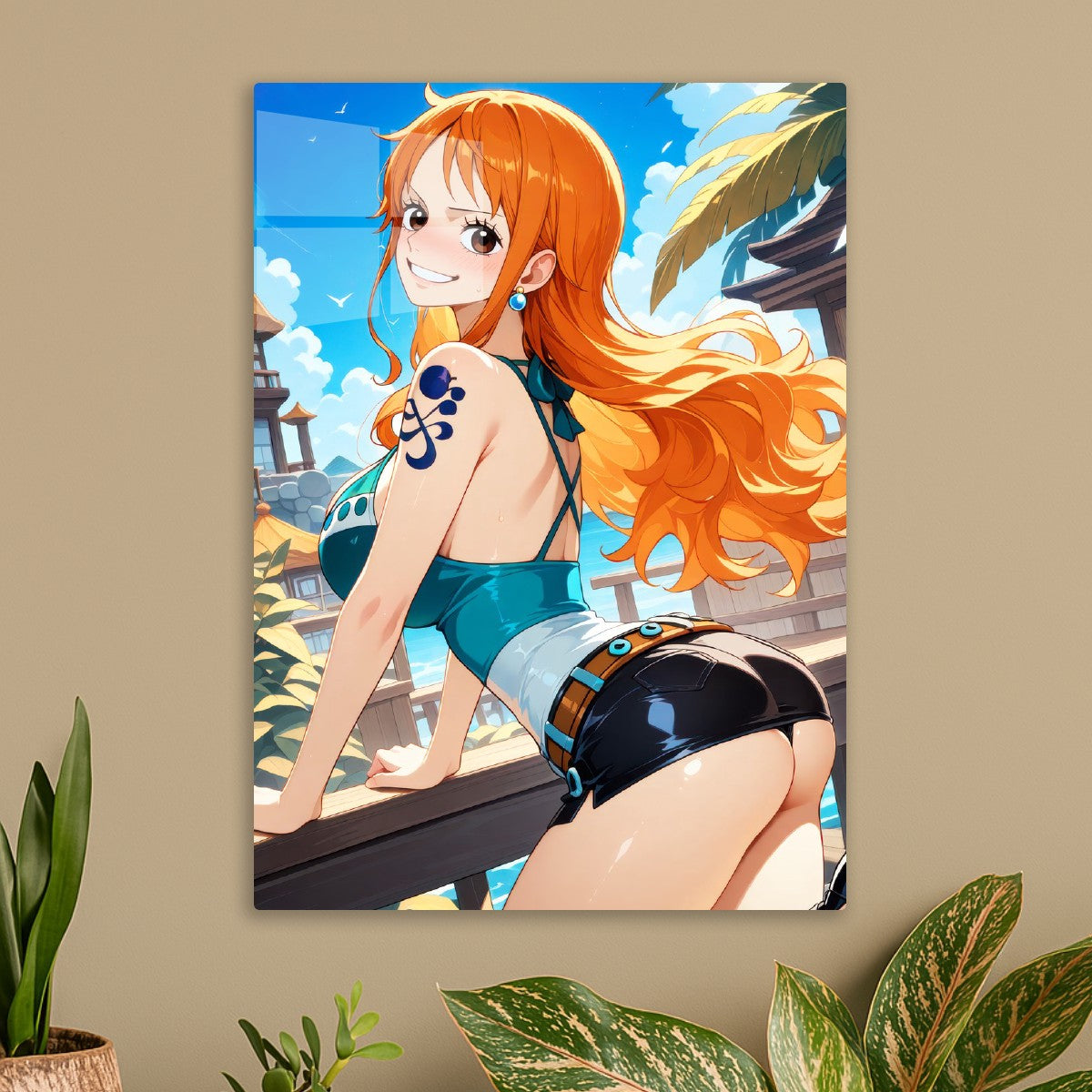 Nami on deck, One Piece