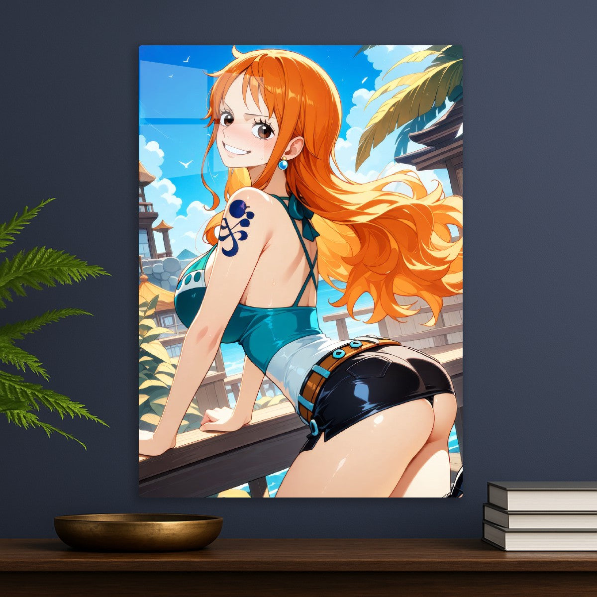 Nami on deck, One Piece