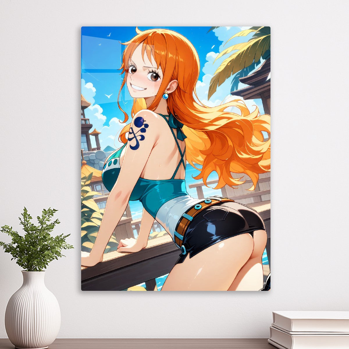 Nami on deck, One Piece
