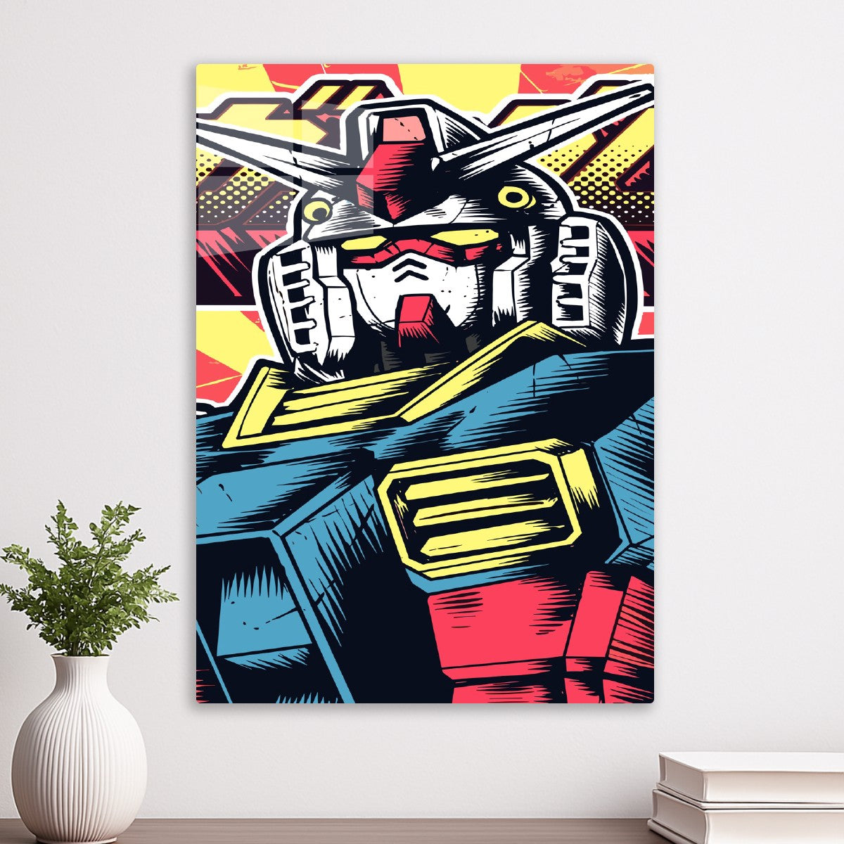 Gundam head and upper torso
