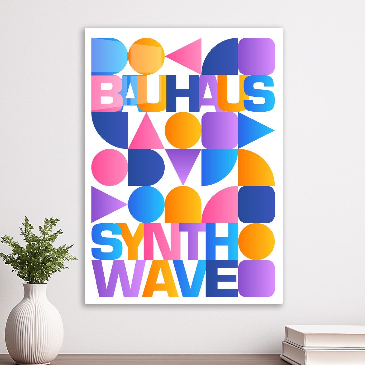 Synthwave Bauhaus Rainbow