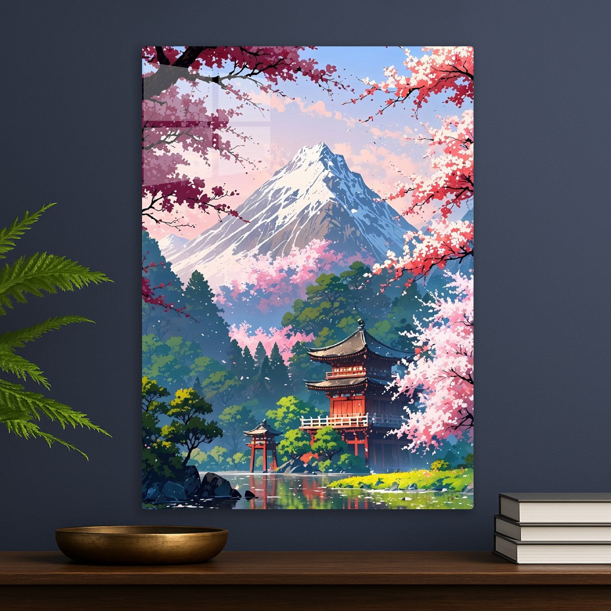 Mount Fuji & Sakura Temple View