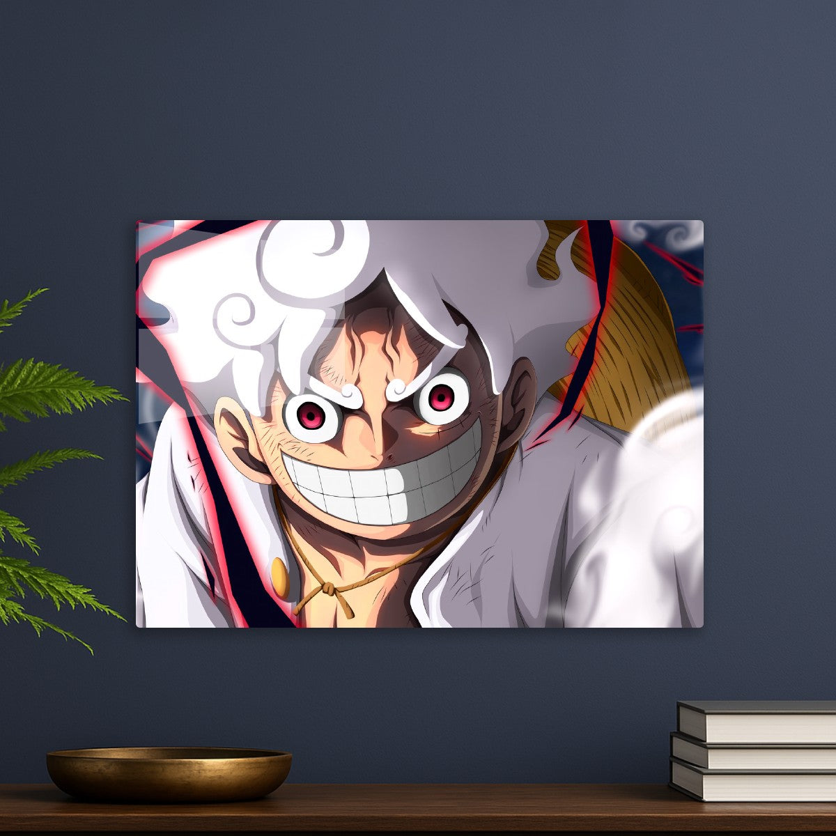 luffy gear 5 white hair