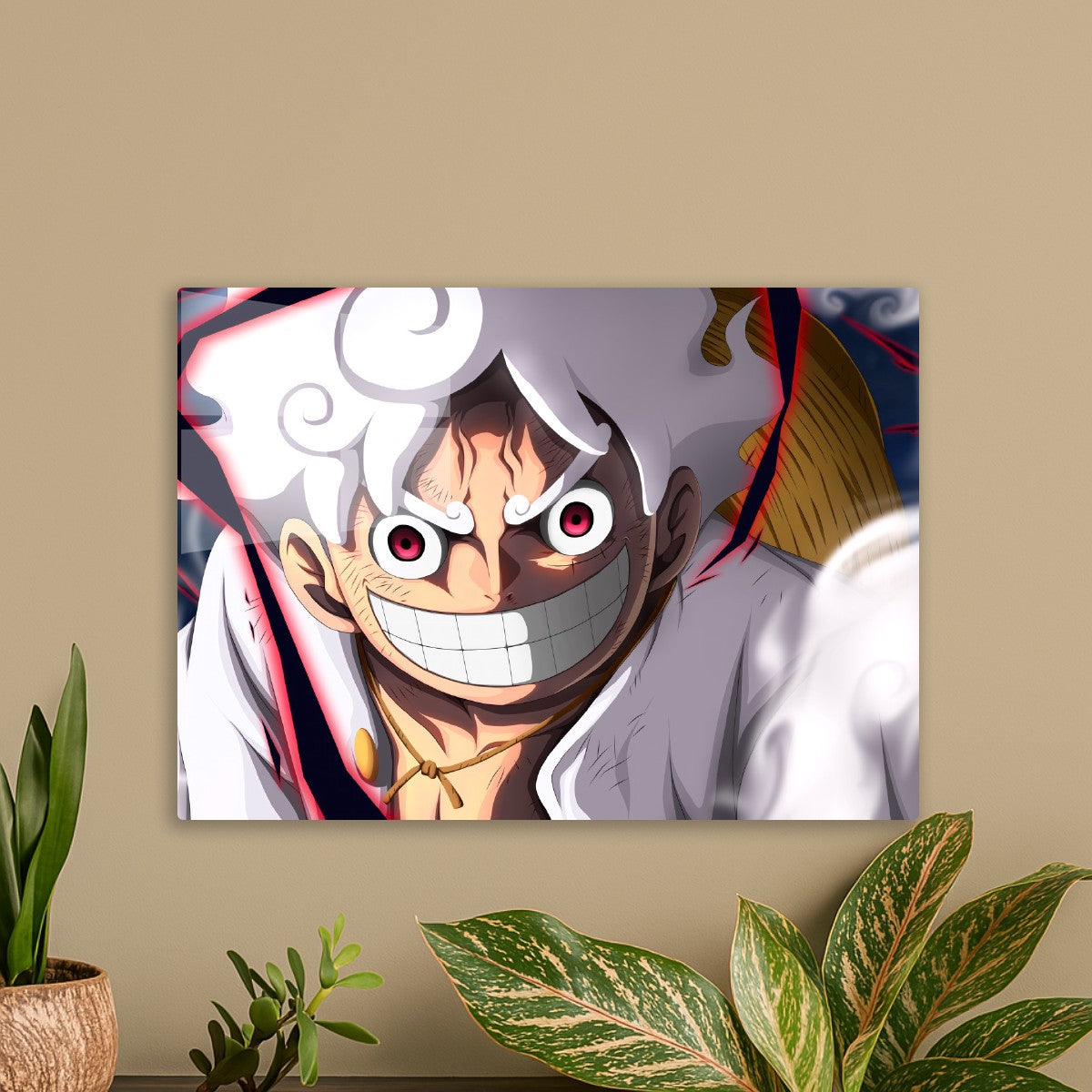 luffy gear 5 white hair