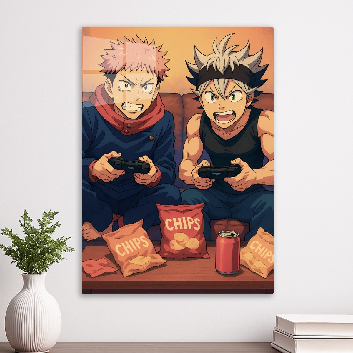 Asta from Black Clover and Yuji from Jujutsu Kaisen