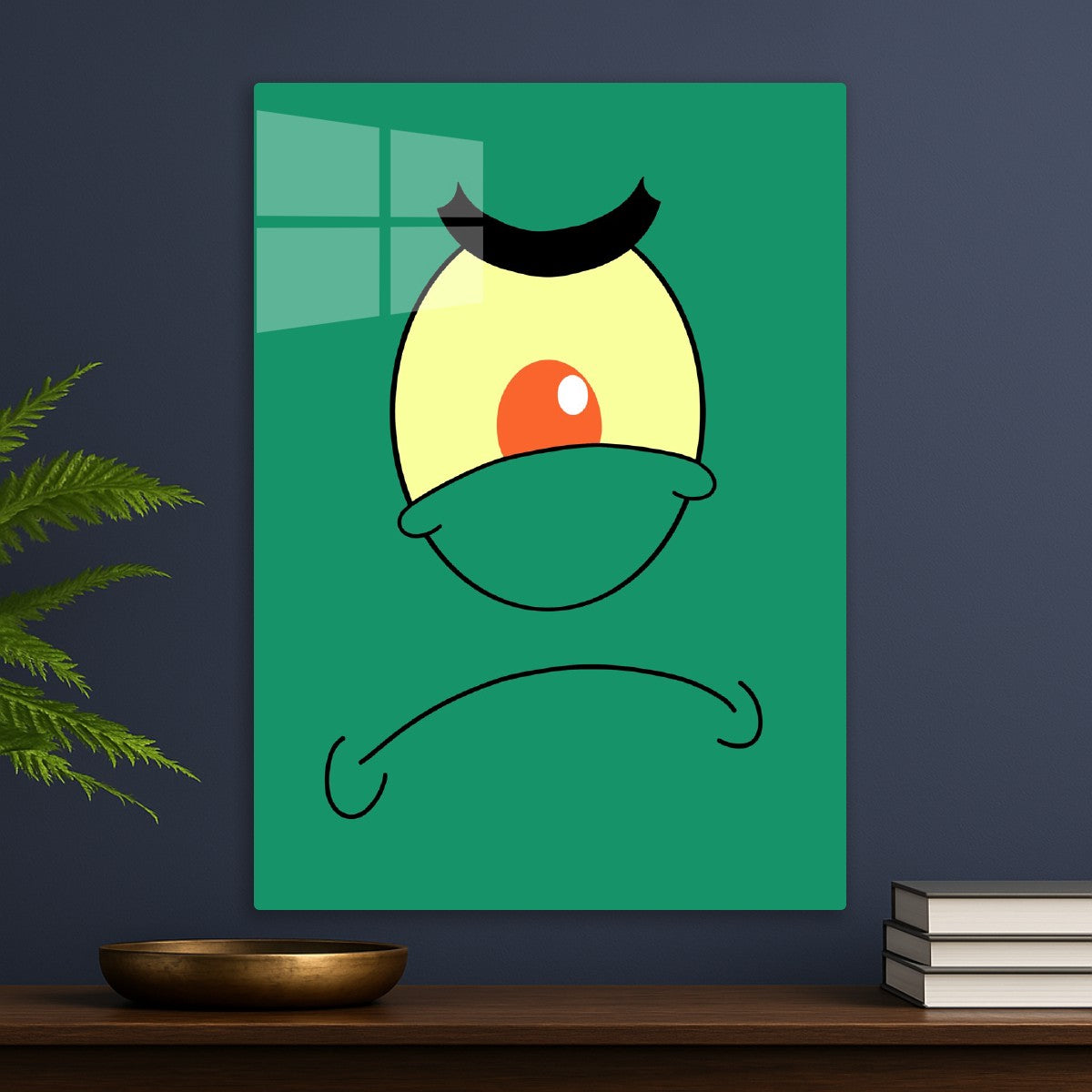 Plankton's Scheming Face