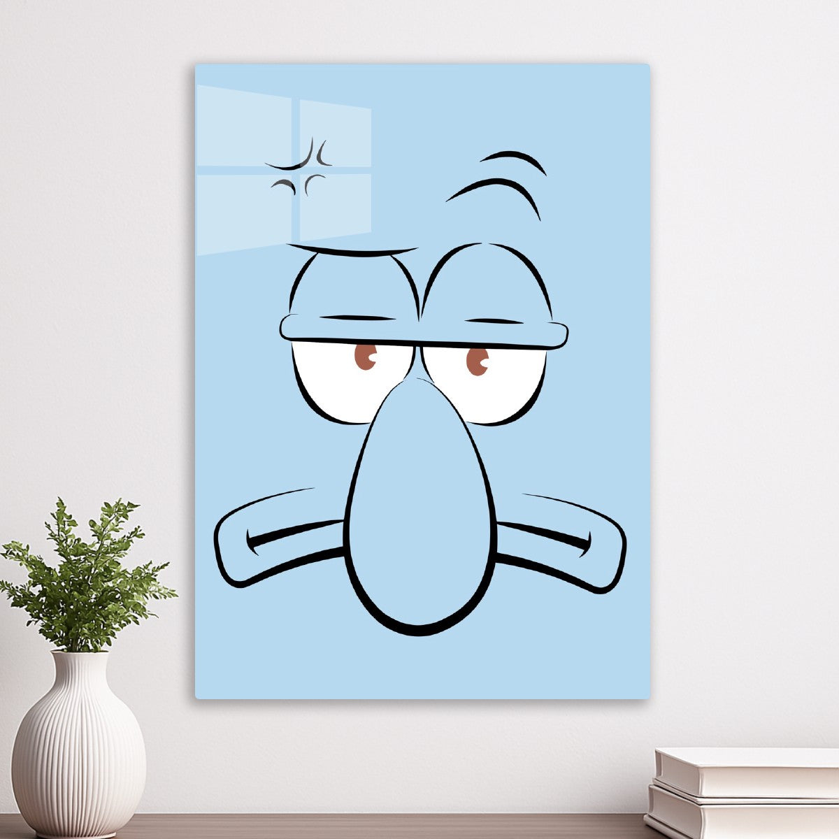Grumpy Squidward Face
