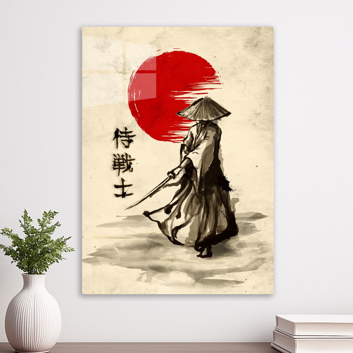 Samurai red moon
