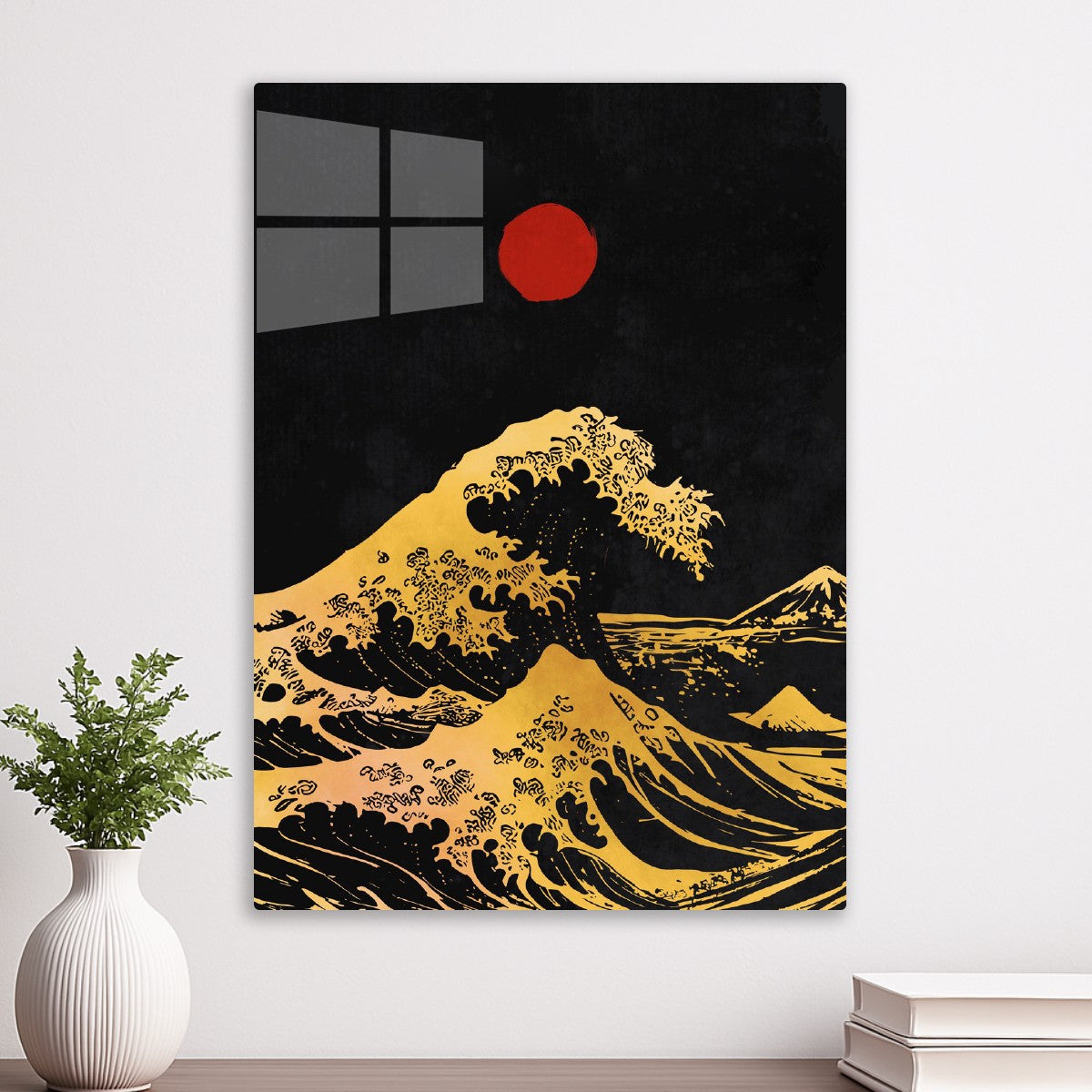 Hokusai Dark style wave