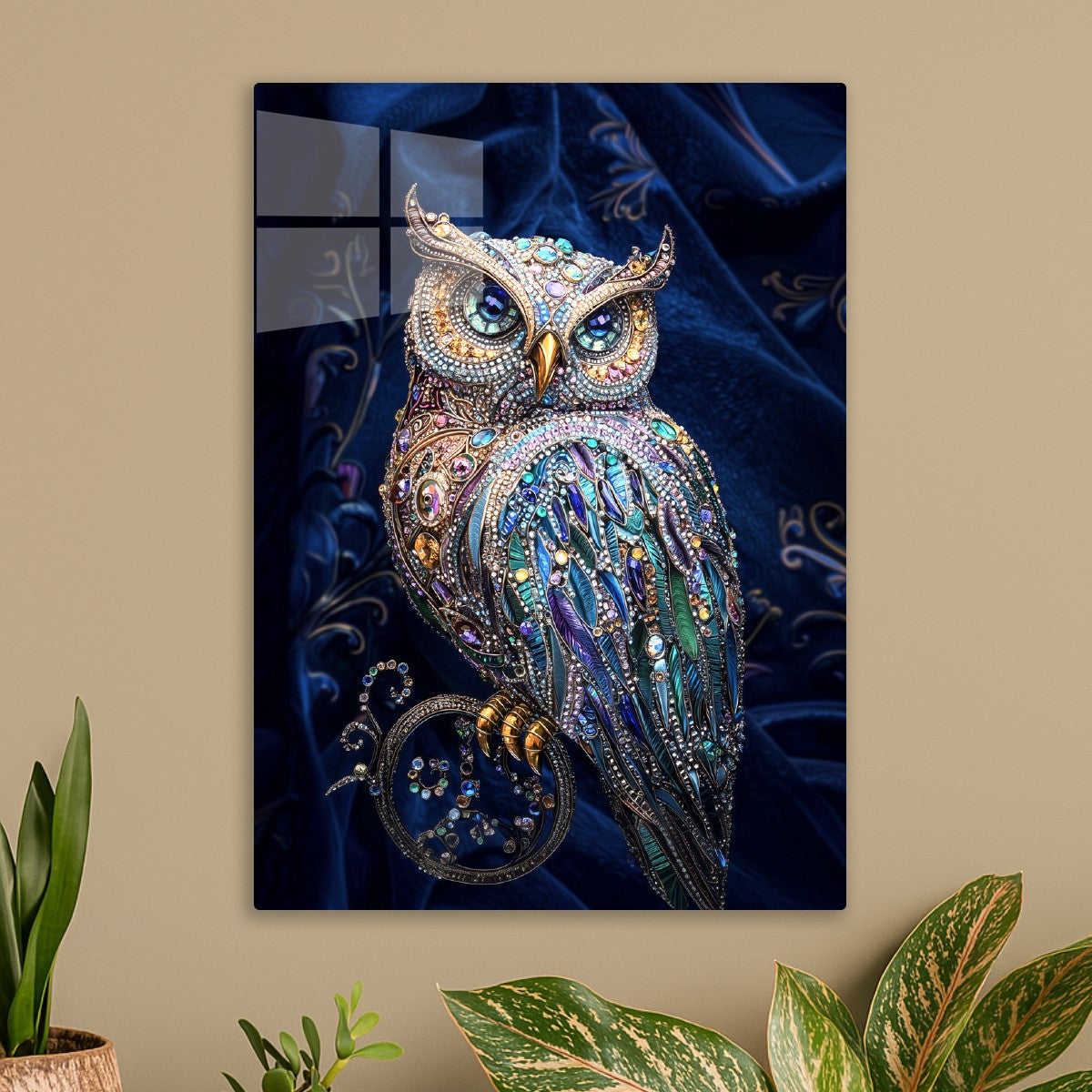 Jeweled Owl Art