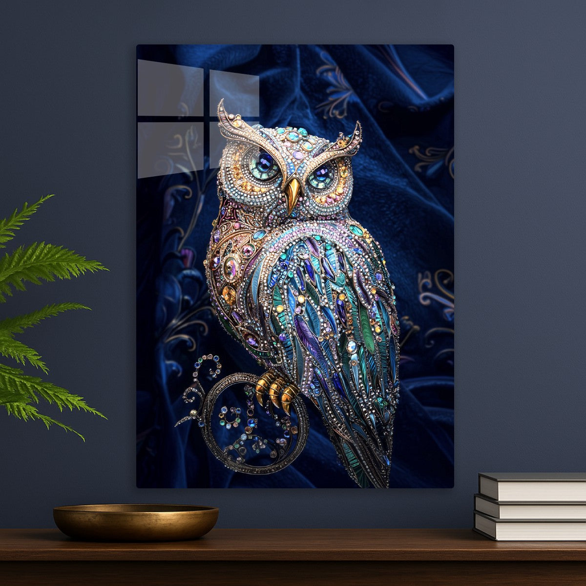 Jeweled Owl Art