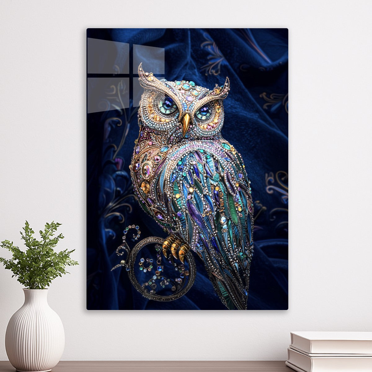 Jeweled Owl Art