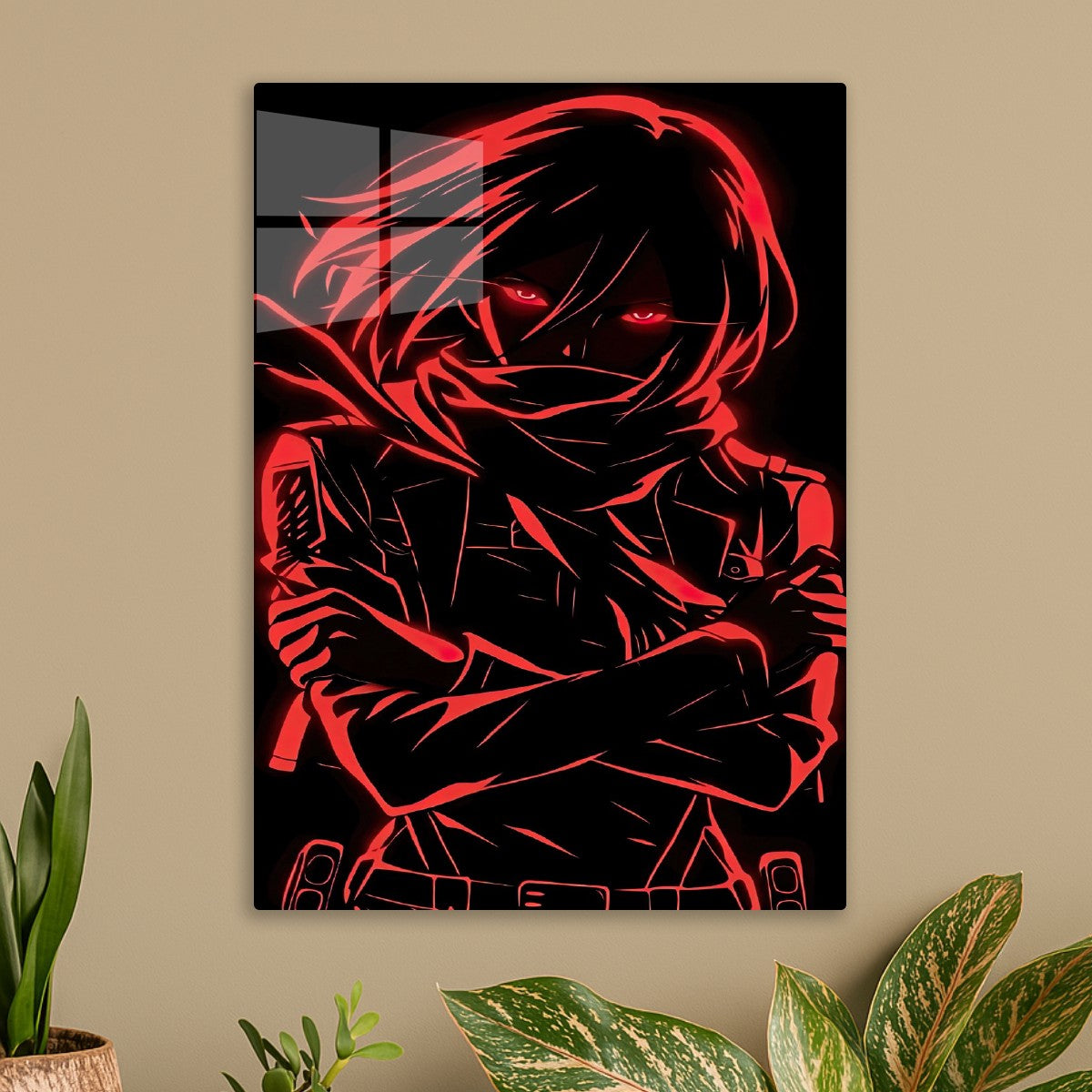 mikasa neon art