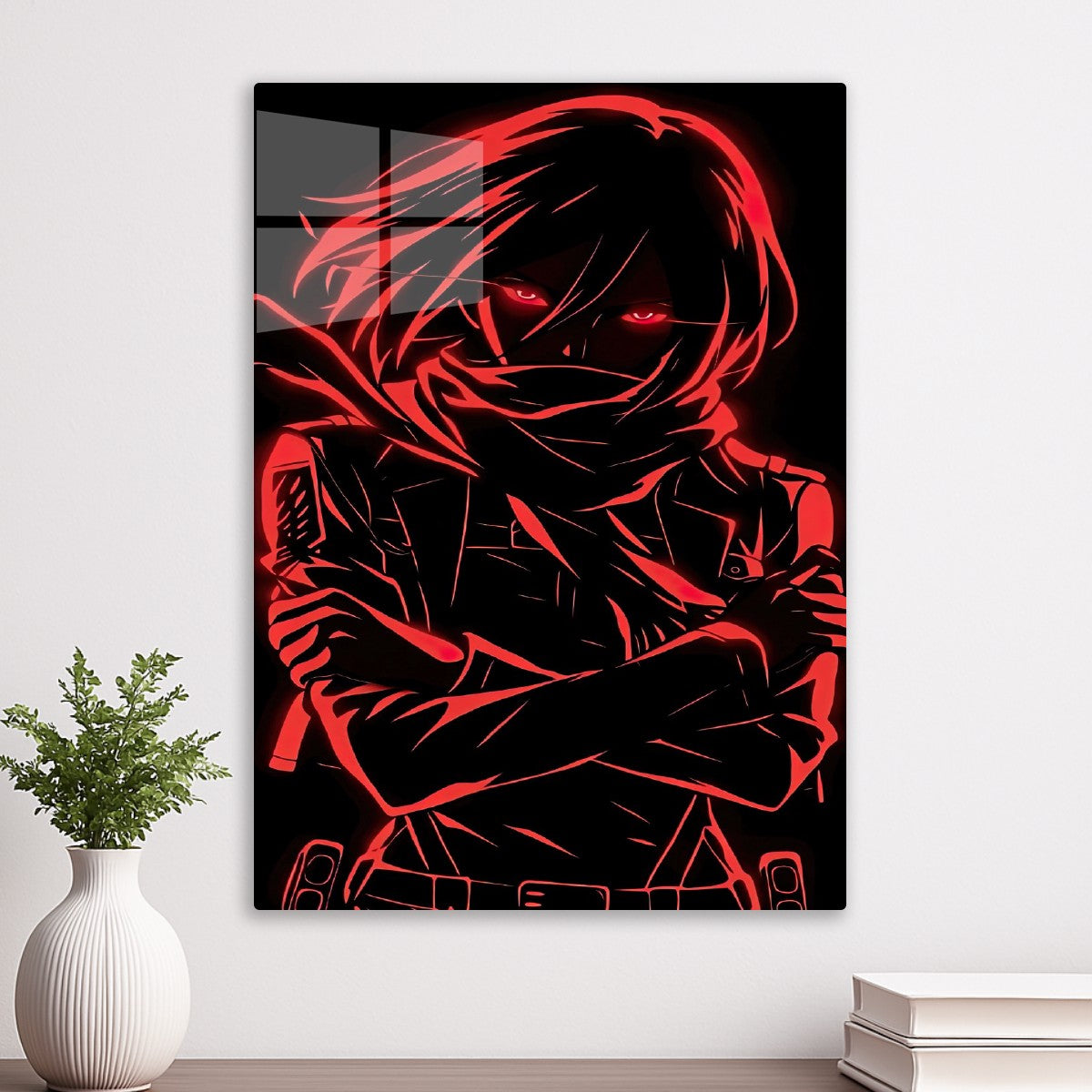 mikasa neon art