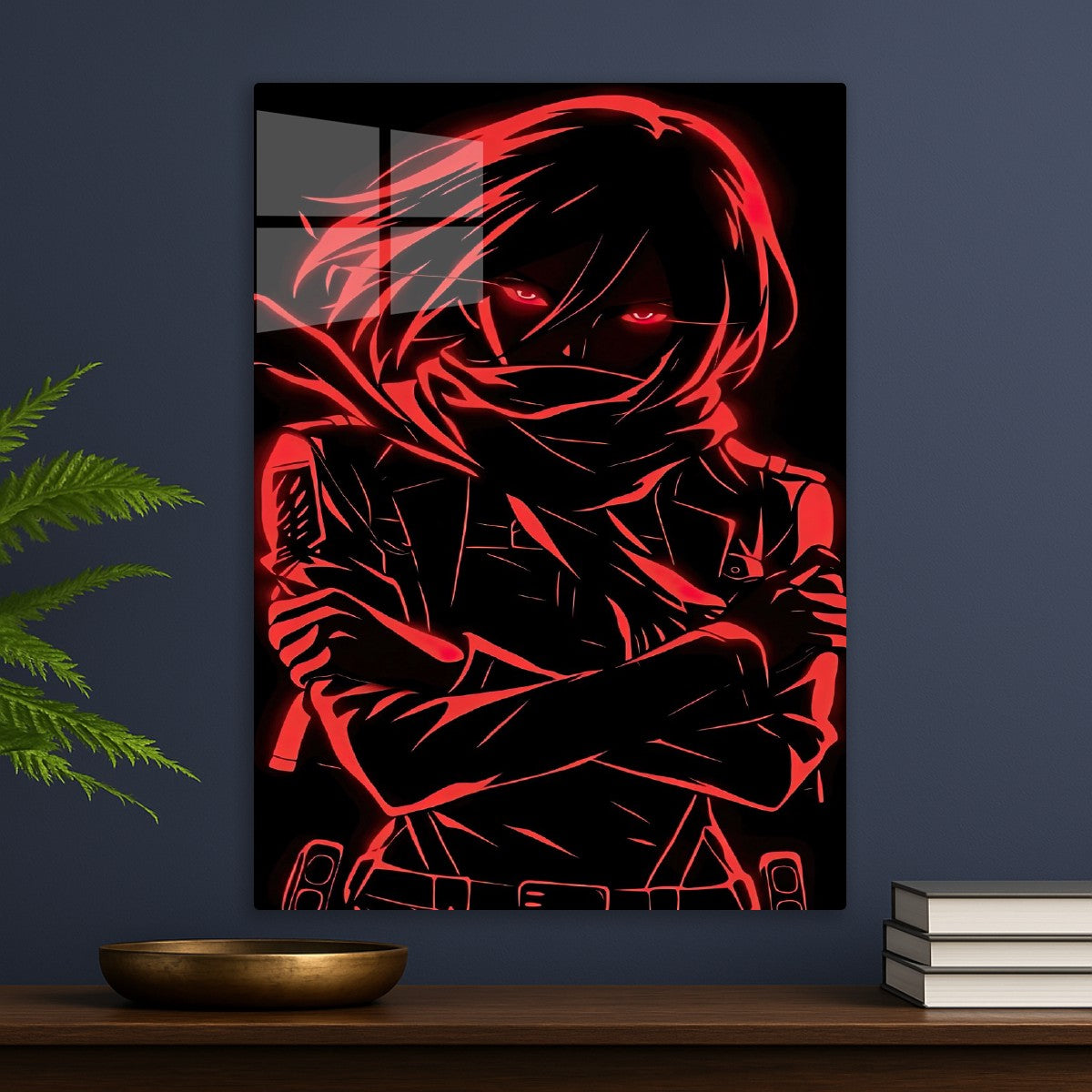 mikasa neon art