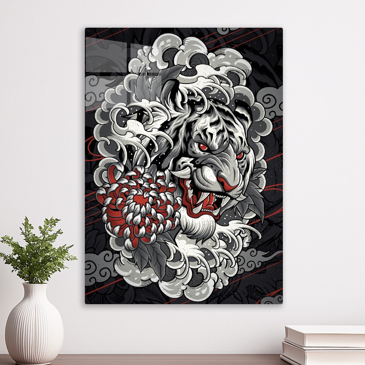 Japanese Style Tiger Art 