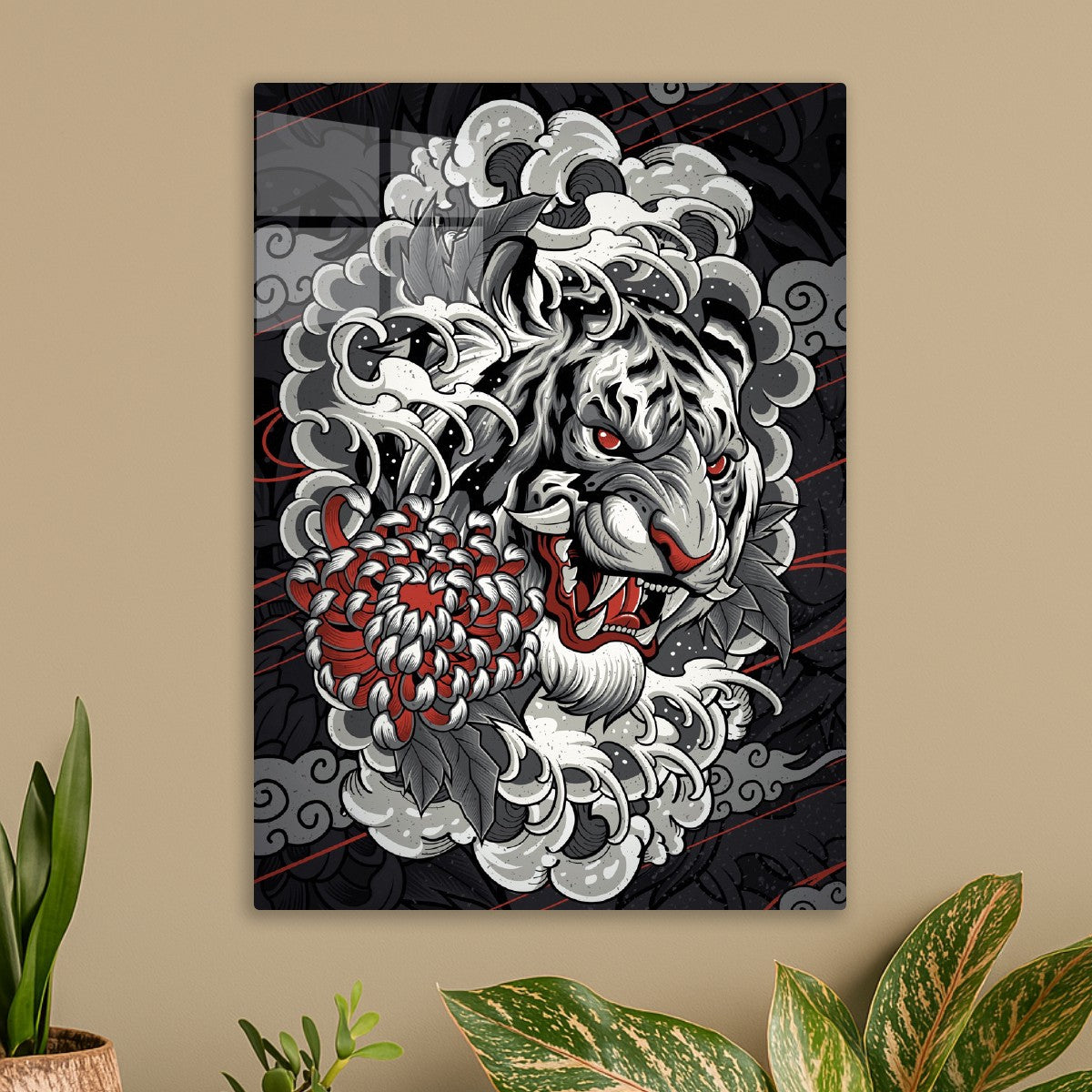 Japanese Style Tiger Art 