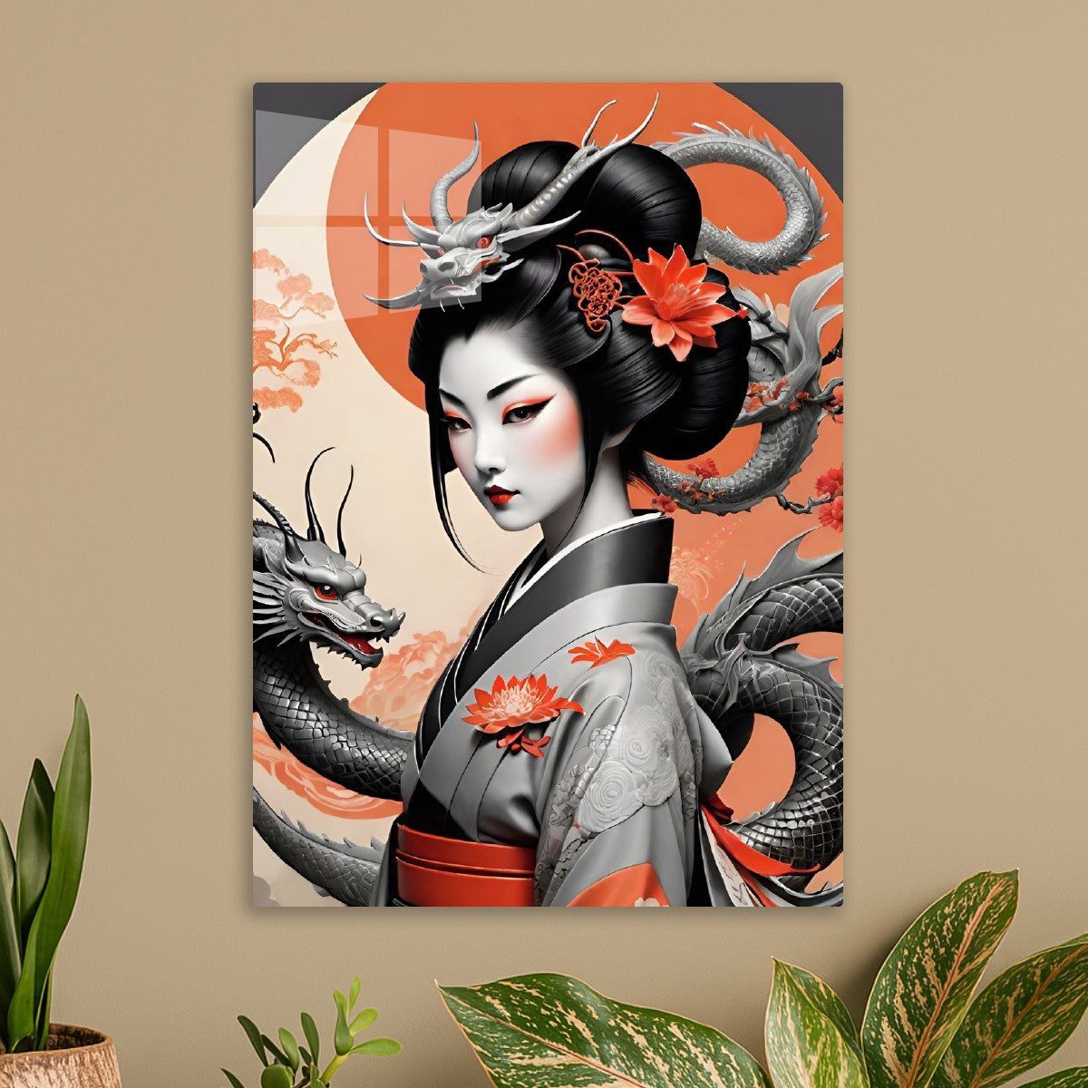 Japanese Geisha art 