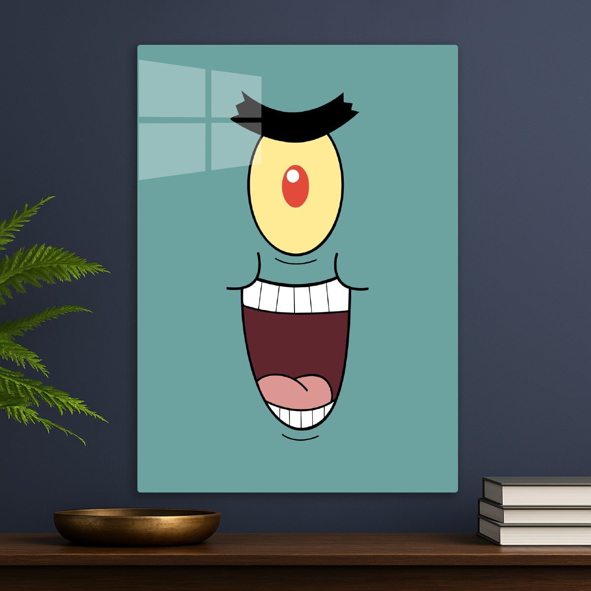 Plankton's Evil Grin Close-Up