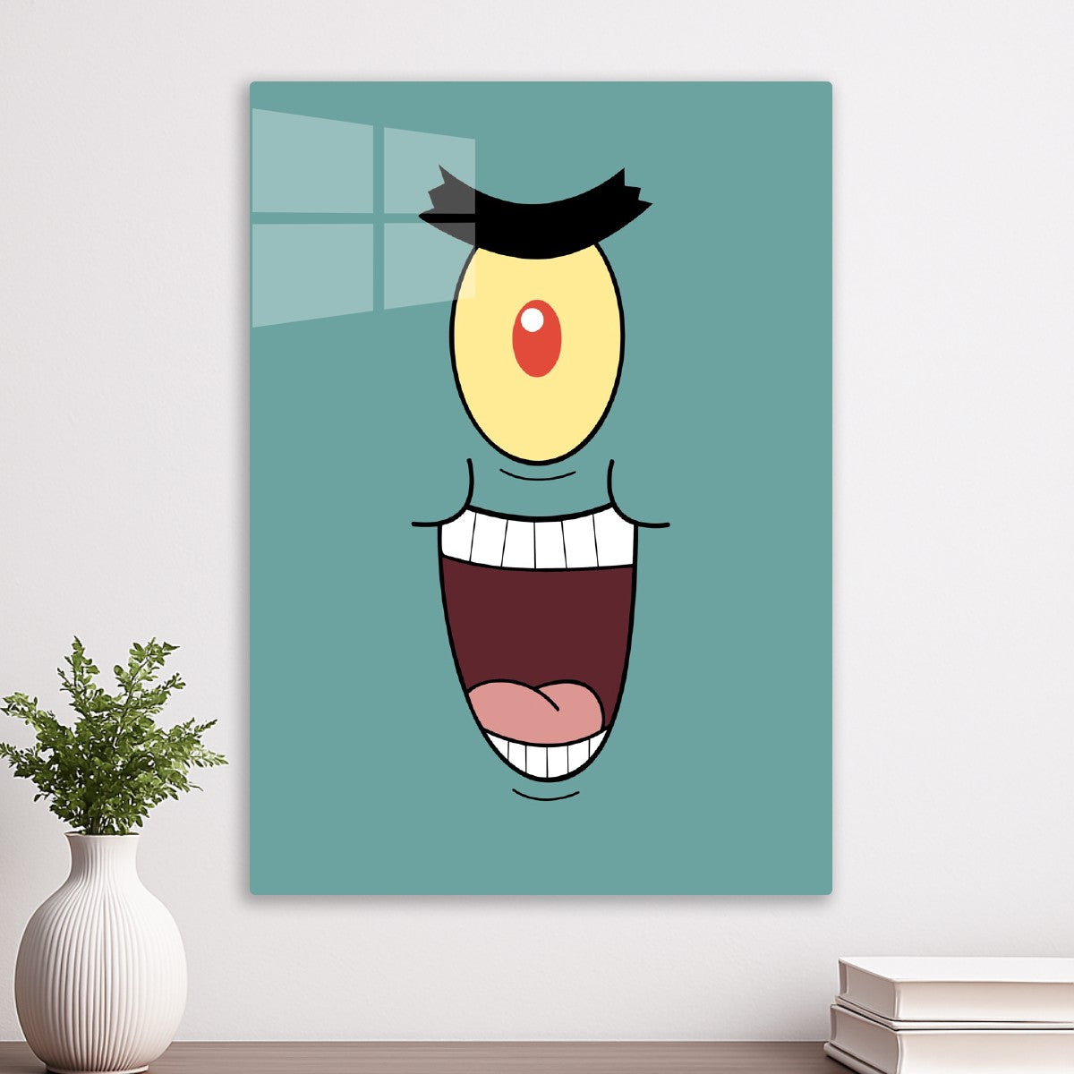 Plankton's Evil Grin Close-Up