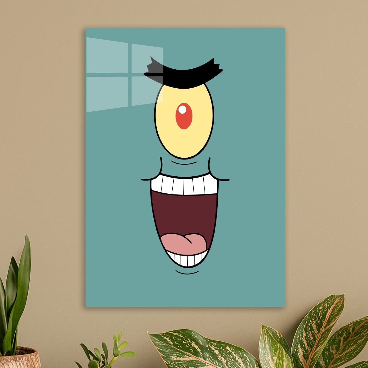 Plankton's Evil Grin Close-Up