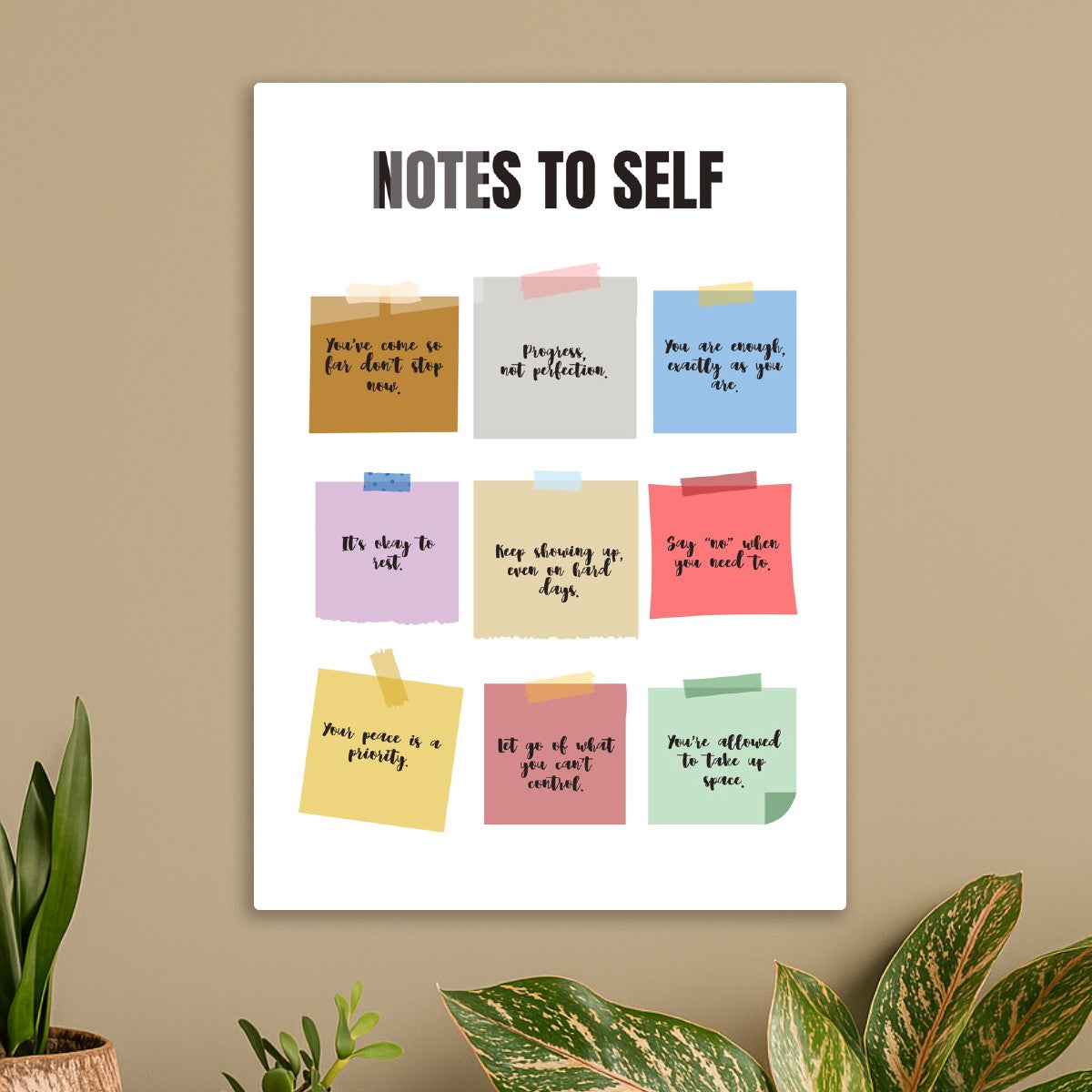 Notes to Self