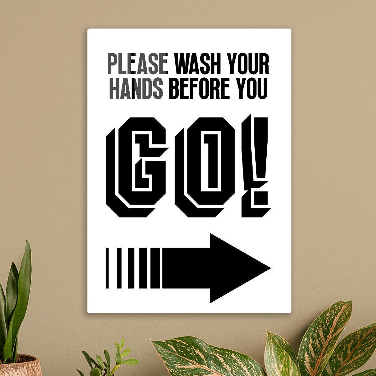 Please Was Your Hands Bathroom