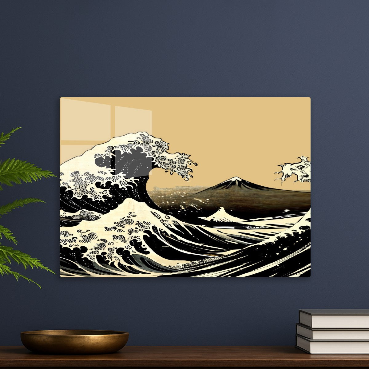 Hokusai sumi e landscape