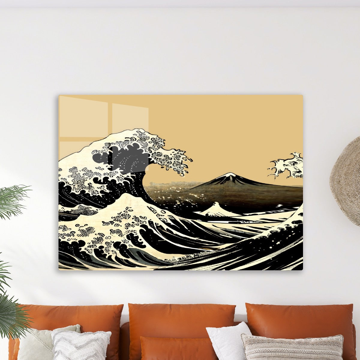 Hokusai sumi e landscape