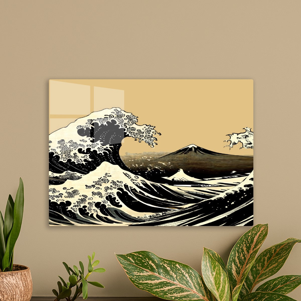 Hokusai sumi e landscape