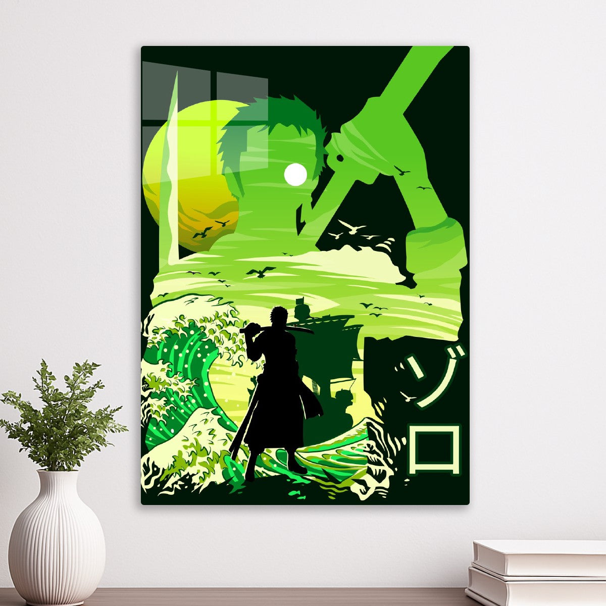 Roronoa zoro silhouette, One Piece