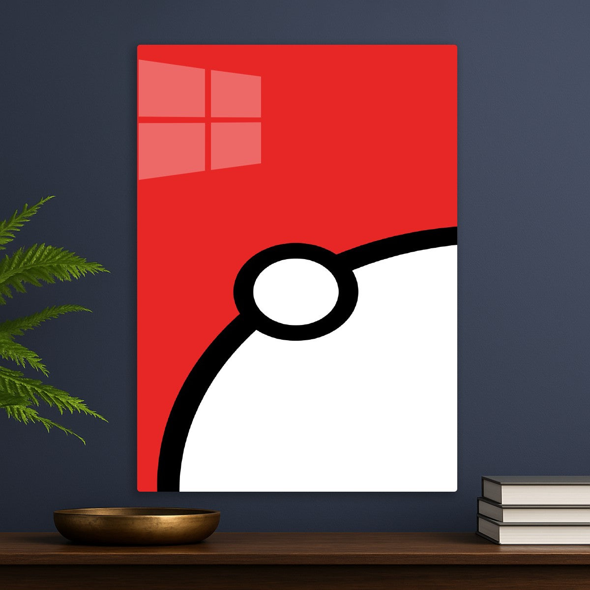Pokeball Minimalist Curve
