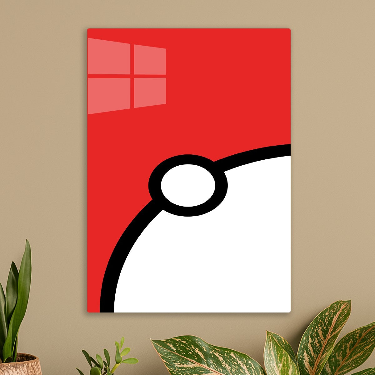 Pokeball Minimalist Curve