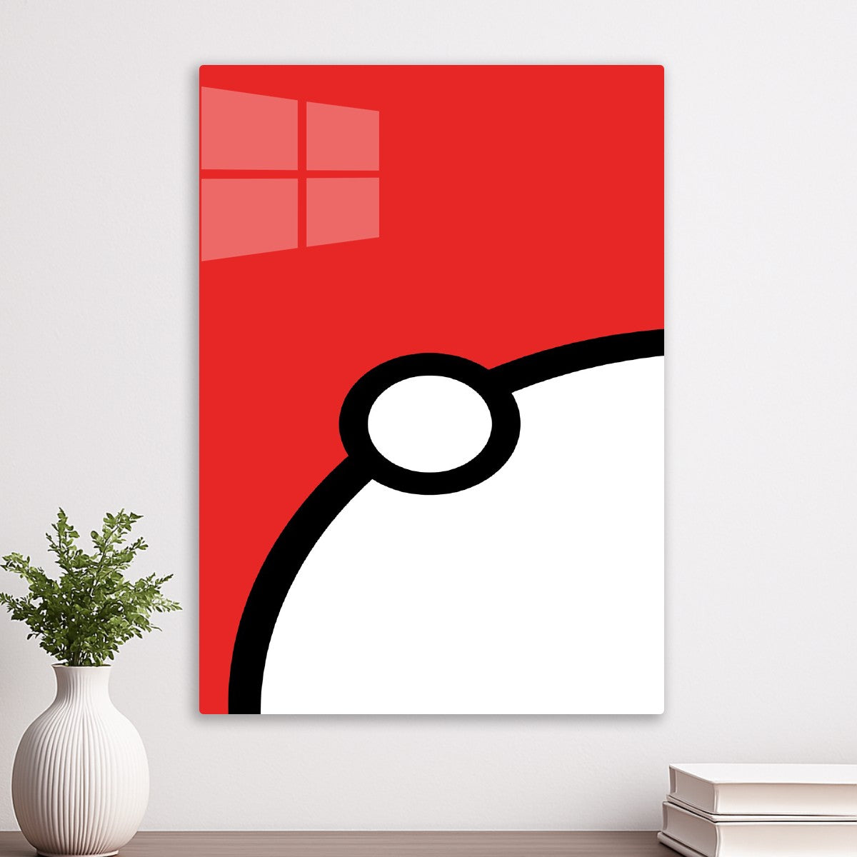 Pokeball Minimalist Curve
