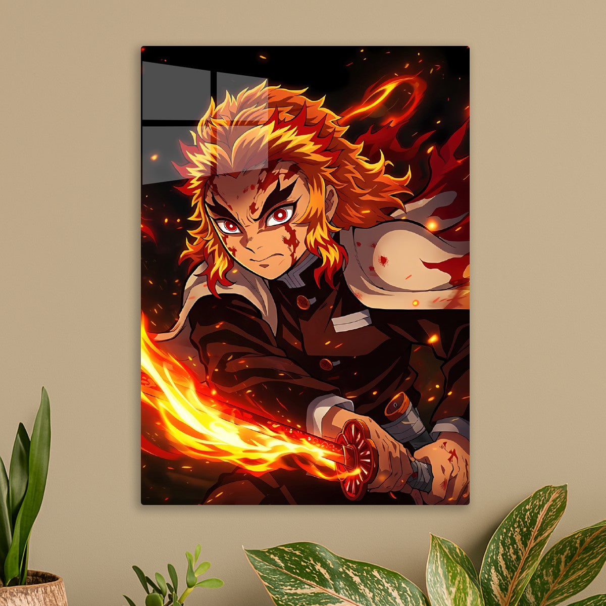 Kyōjurō Rengoku Flame Battle Pose, Demon Slayer