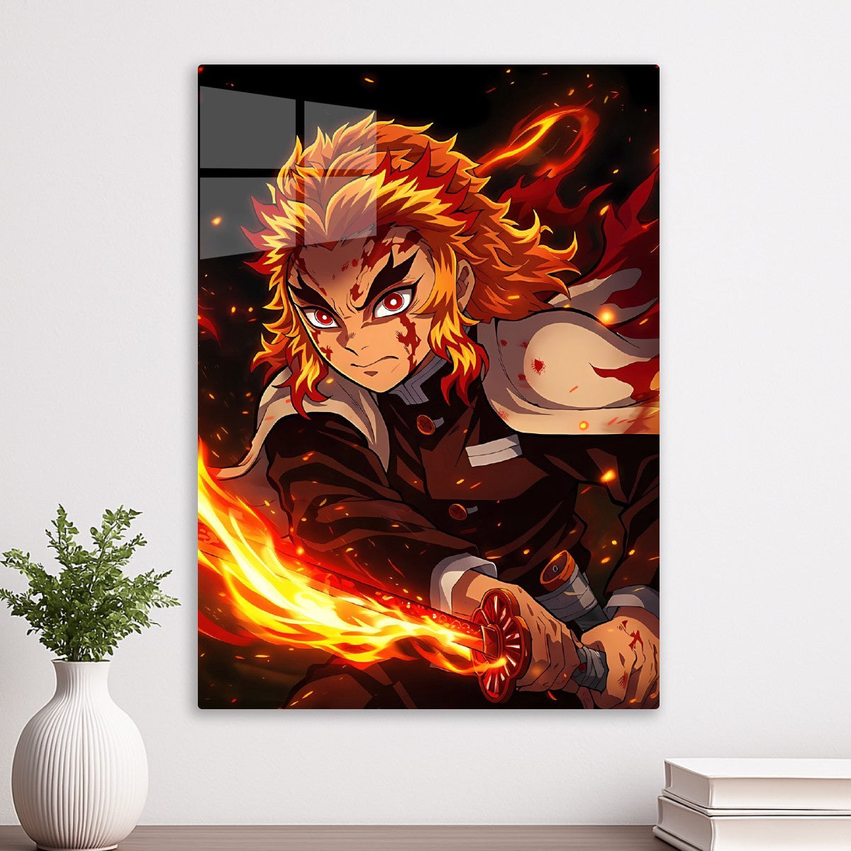 Kyōjurō Rengoku Flame Battle Pose, Demon Slayer