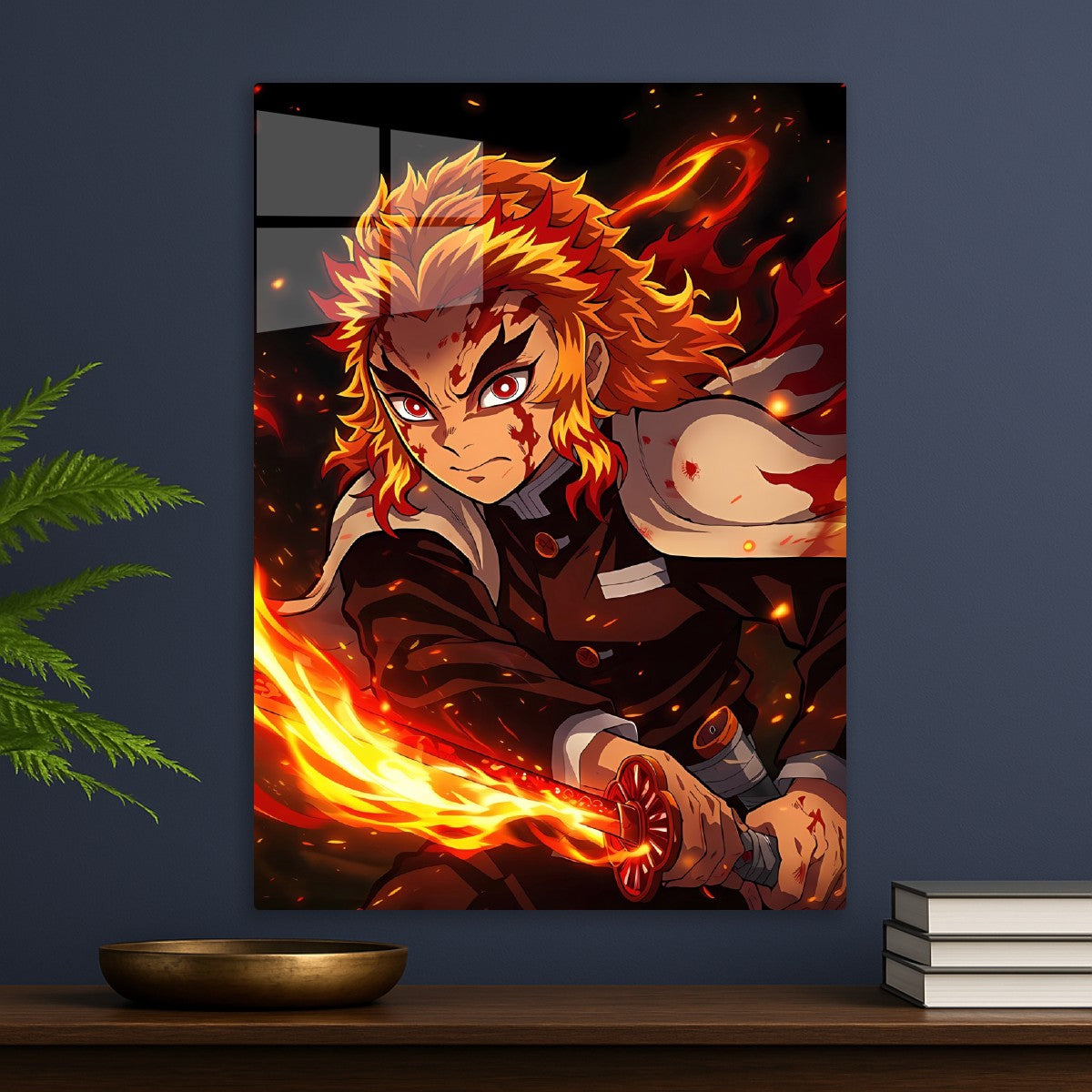 Kyōjurō Rengoku Flame Battle Pose, Demon Slayer