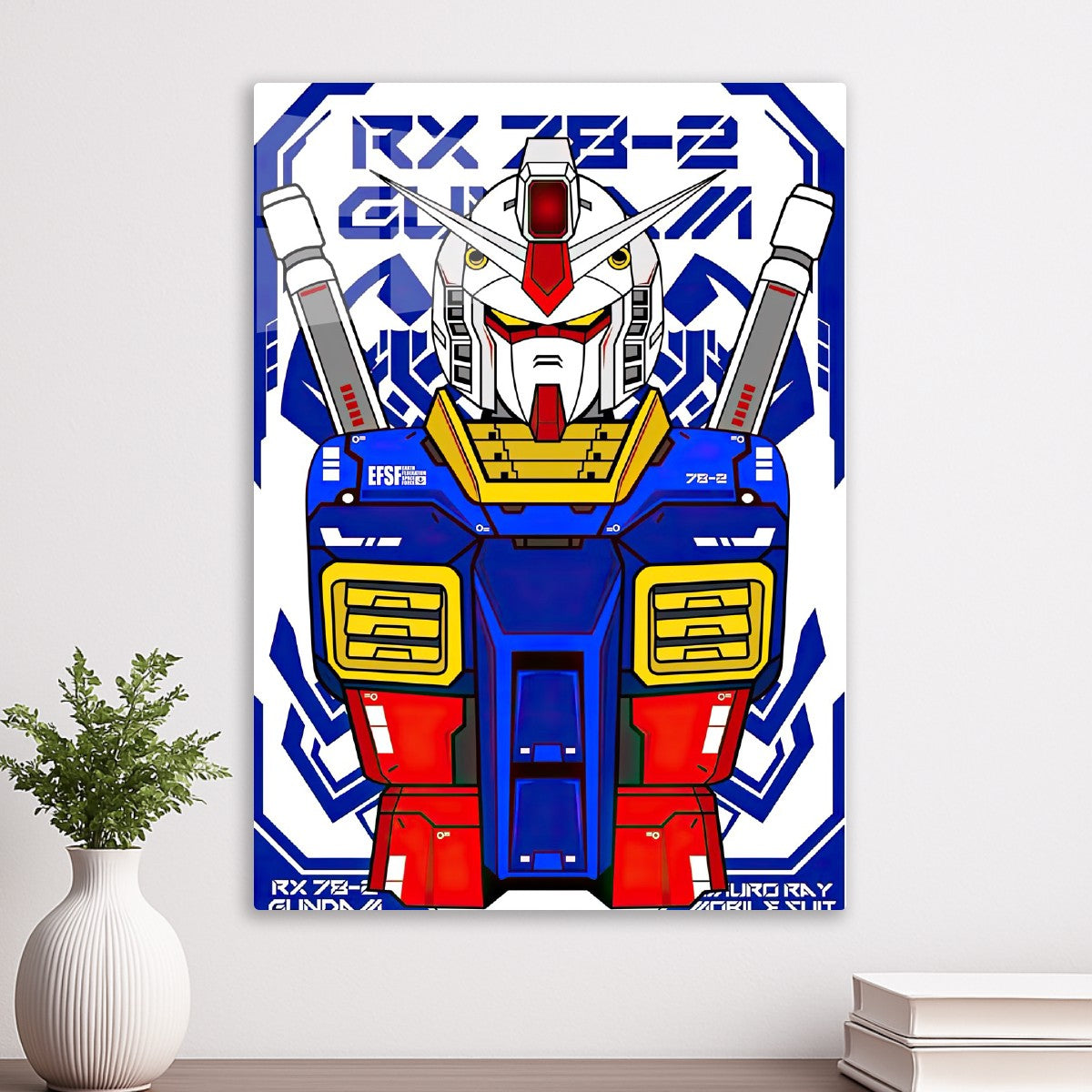 RX-78-2 Blue Schematic Art